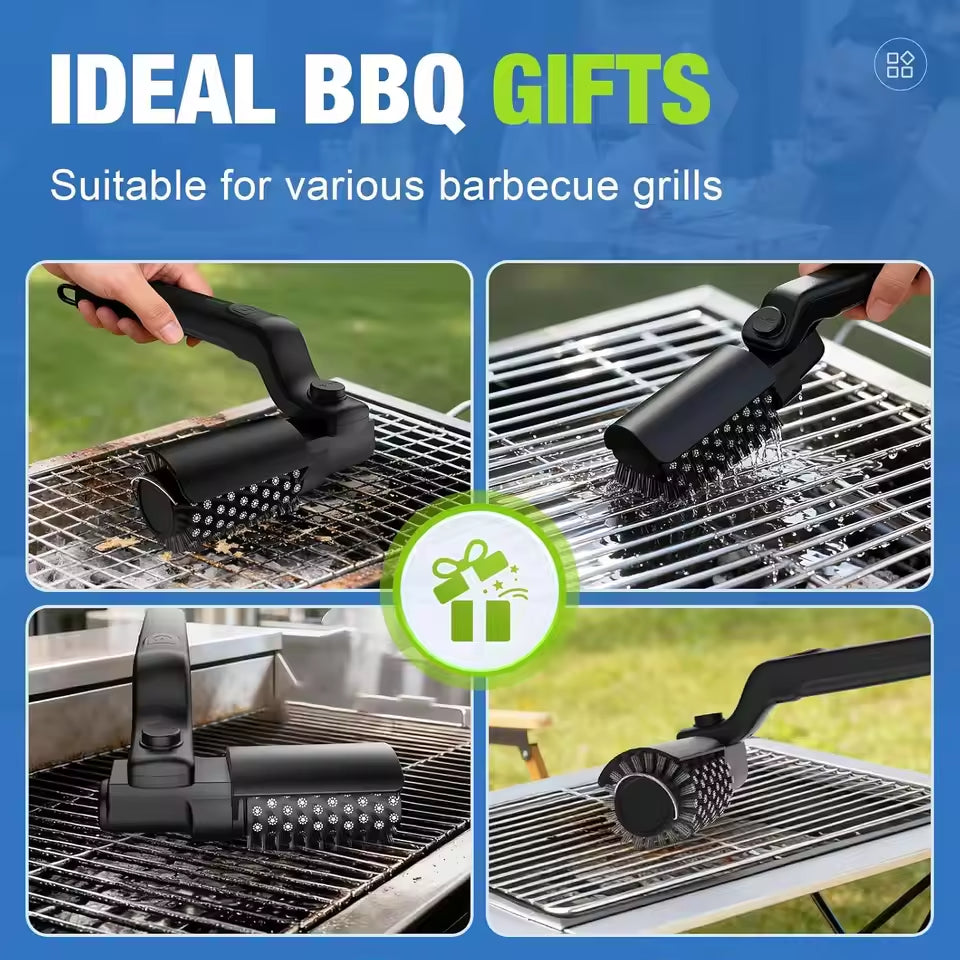 Electric Barbecue Cleaning Brush – 3-Speed Cordless