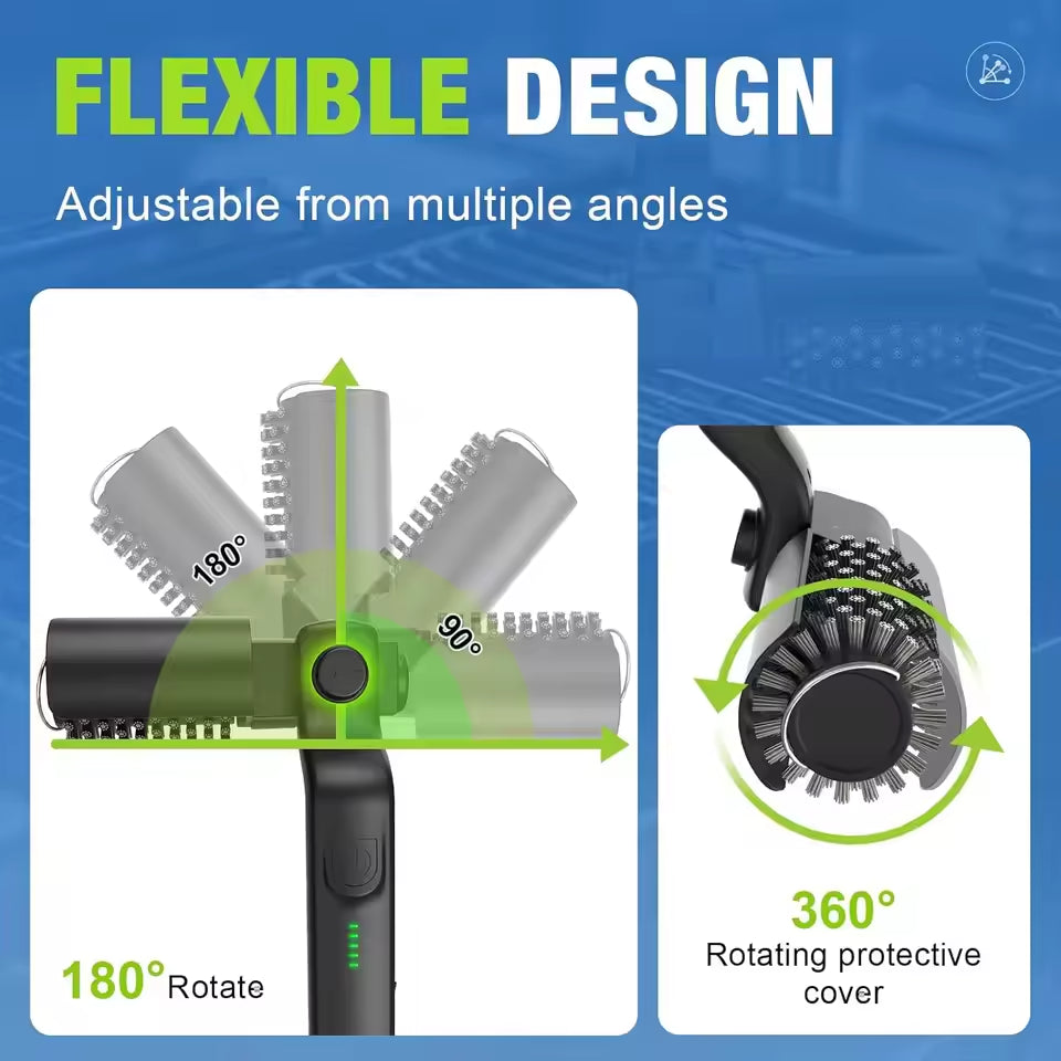Electric Barbecue Cleaning Brush – 3-Speed Cordless